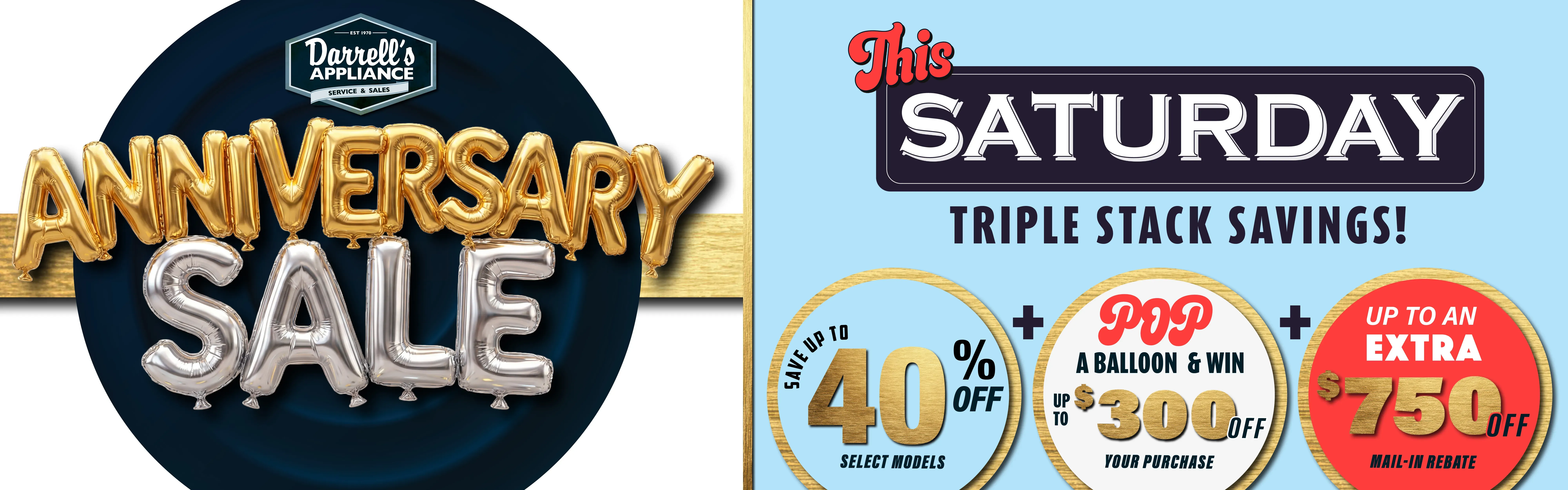 Anniversary Sale this Saturday